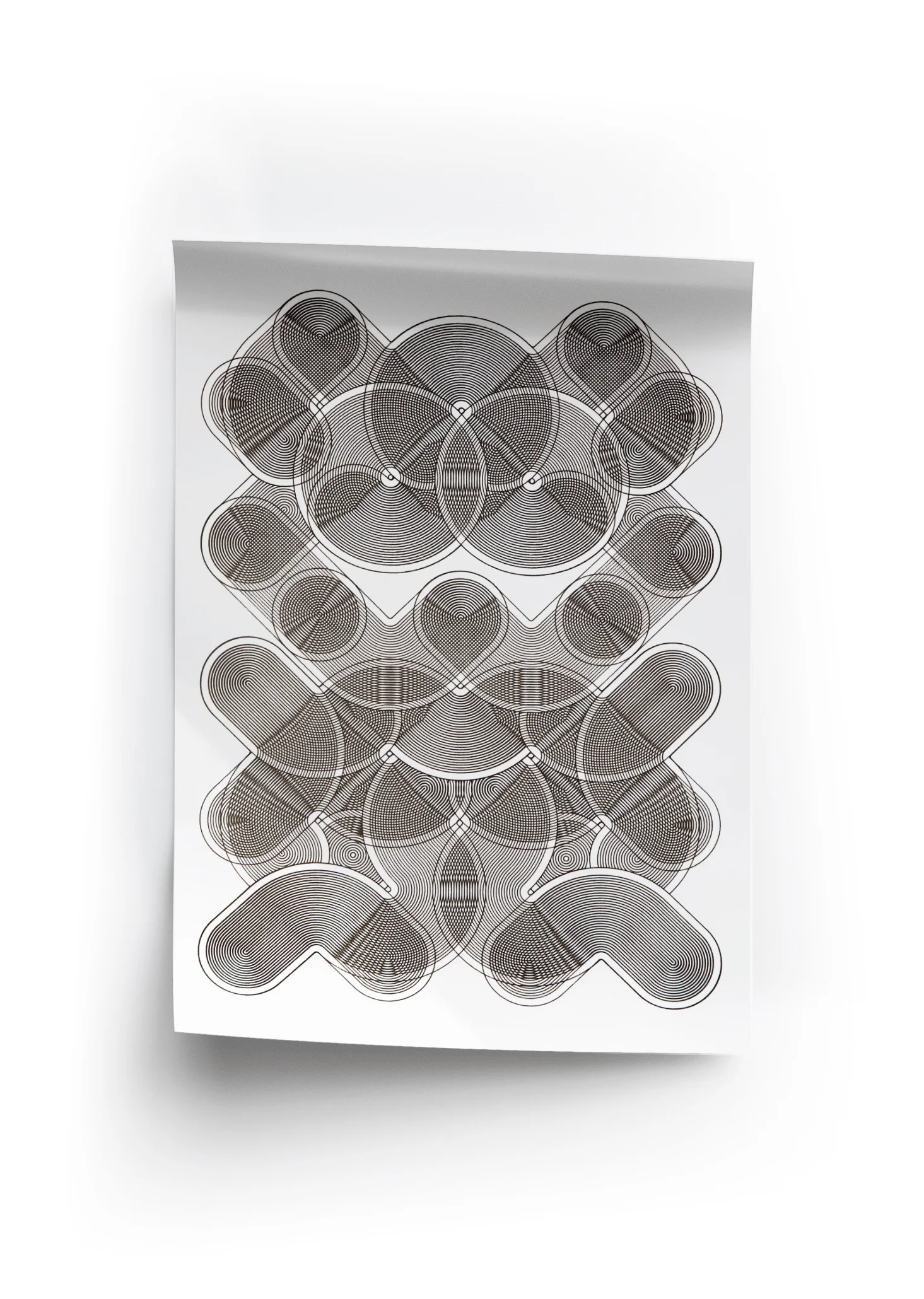 Monochrome Moiré N°1