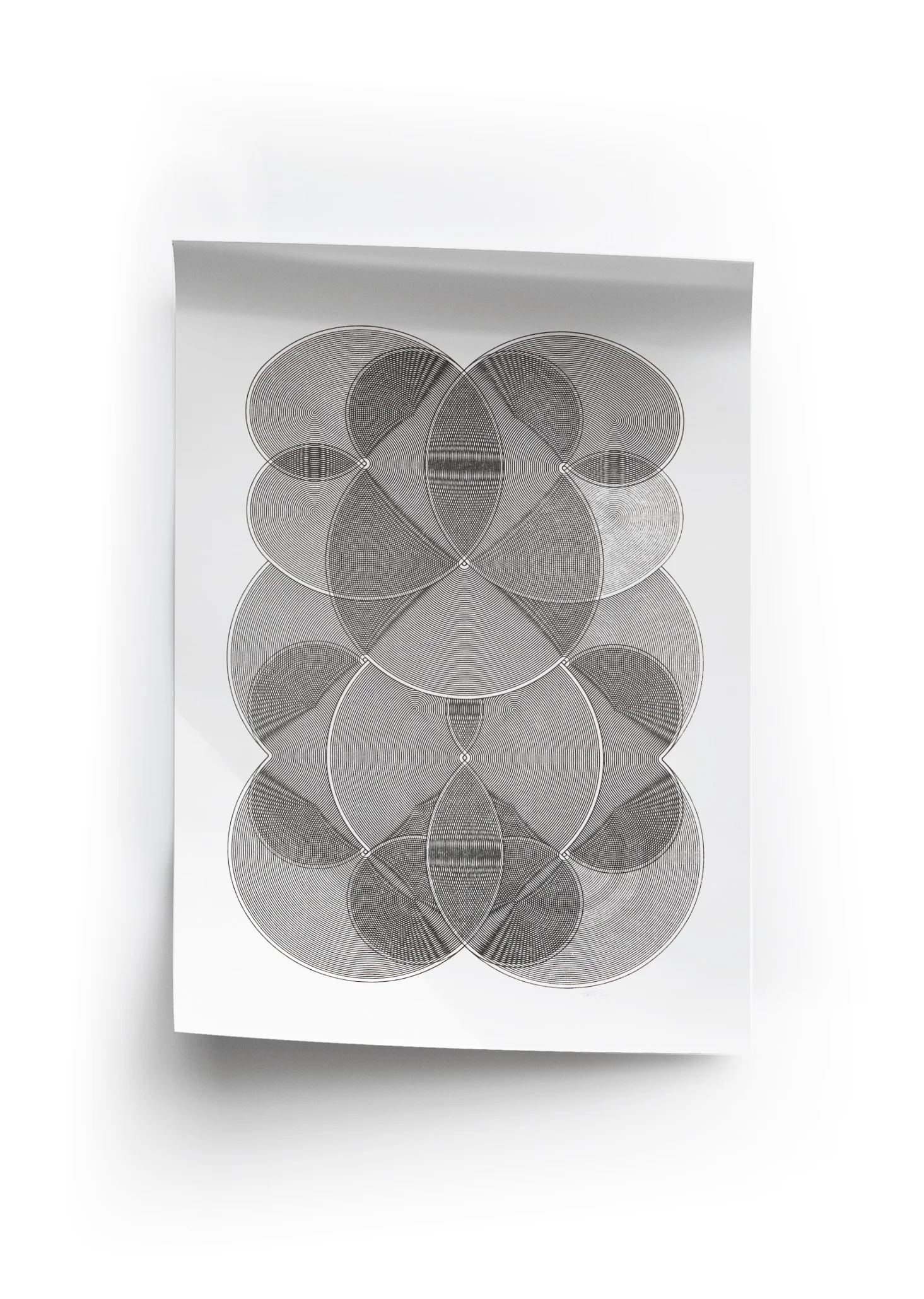 Monochrome Moiré N°2